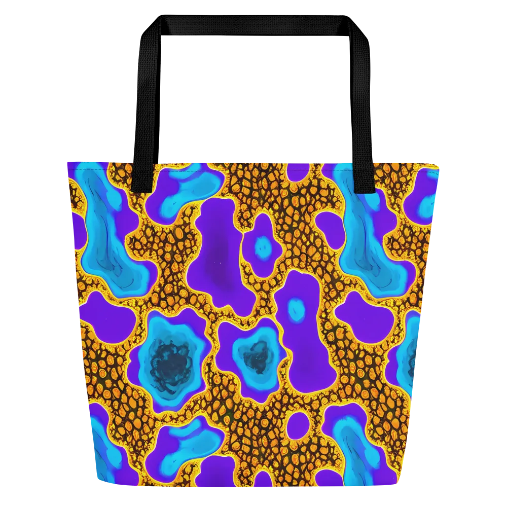 Voltage Vein on Large Tote Bag W/ Pocket — Front