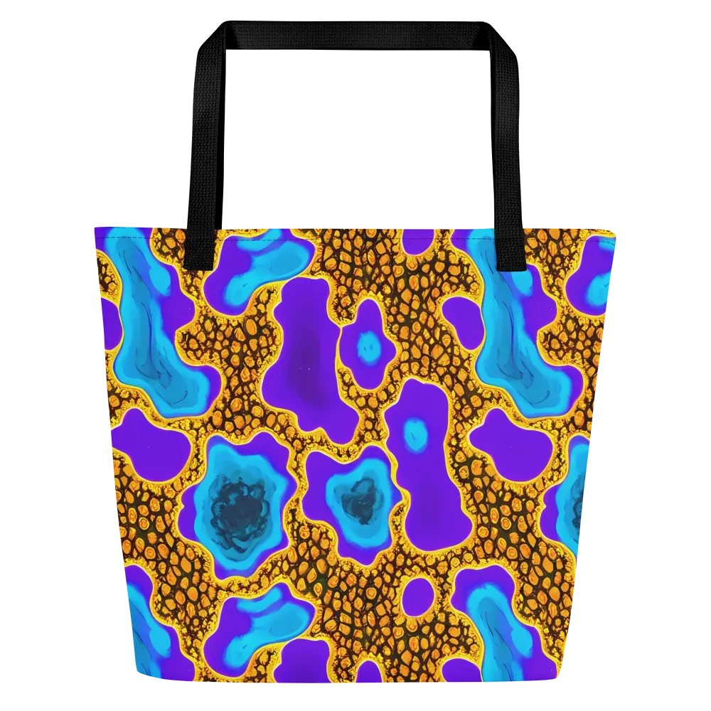 Voltage Vein on Large Tote Bag W/ Pocket — Front