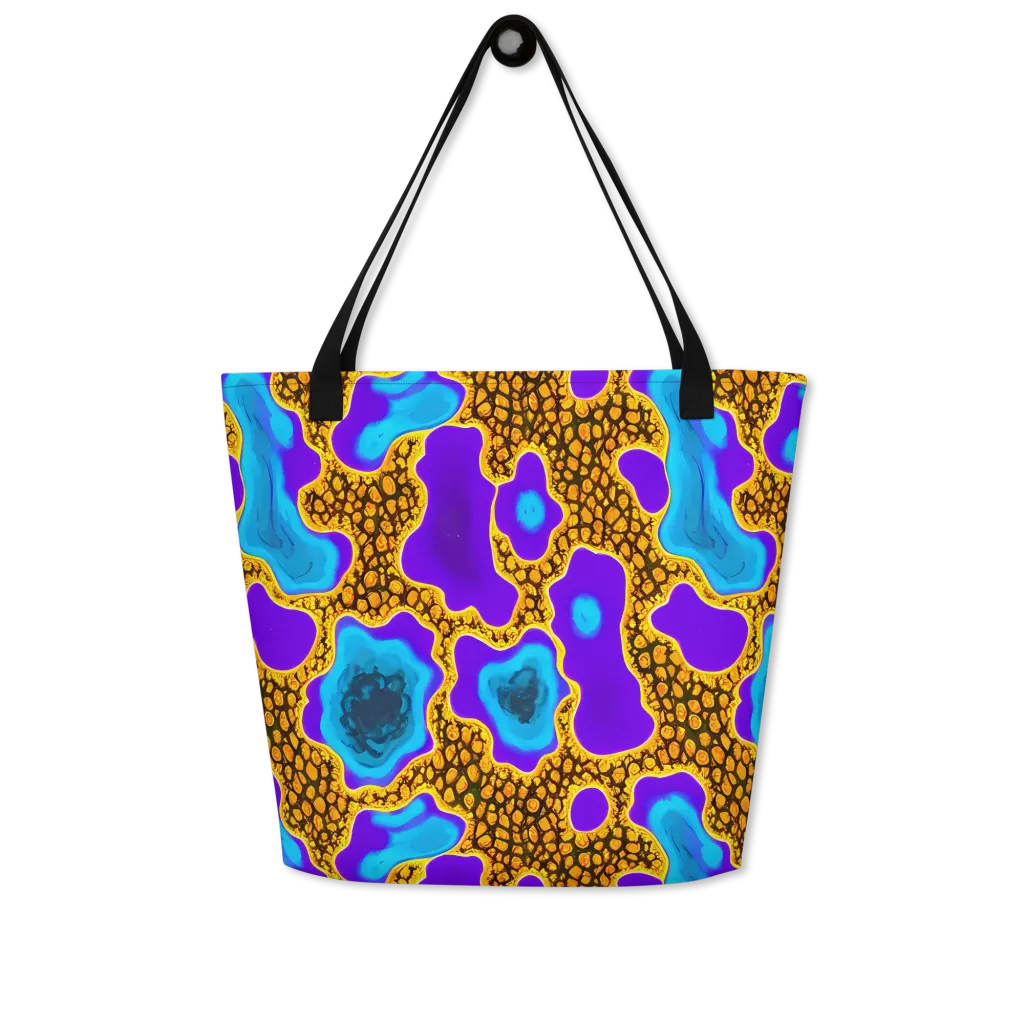 Voltage Vein on Large Tote Bag W/ Pocket — Front