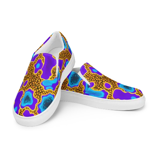 Voltage Vein on a Women's Slip-On Canvas Shoes