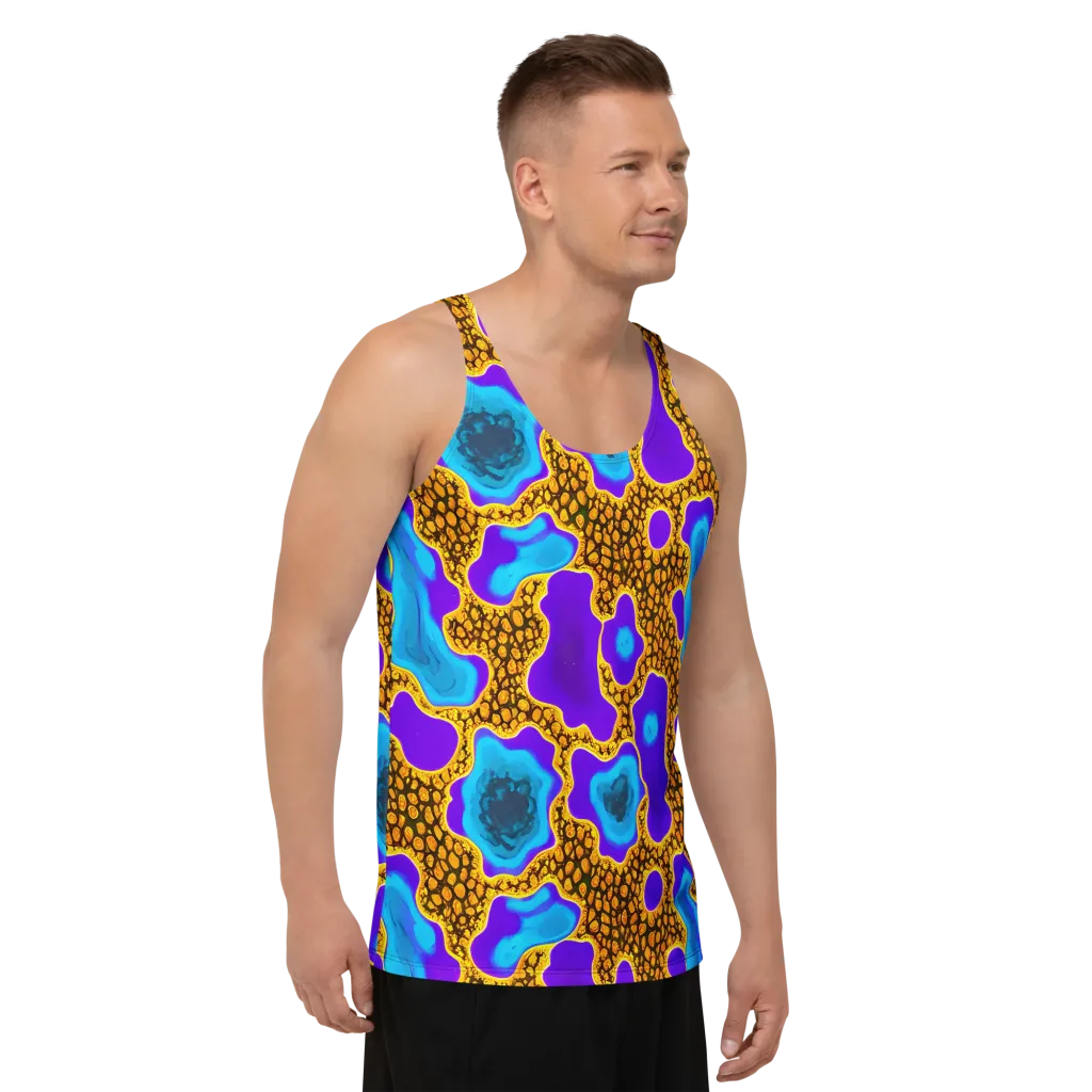 Voltage Vein on Men's Tank Top — Right Front