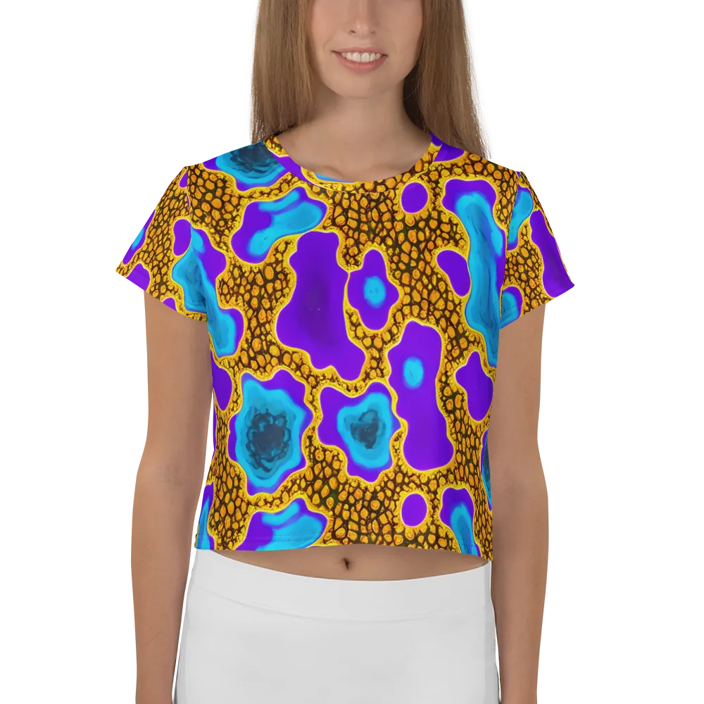 Voltage Vein on Crop Tee — Front