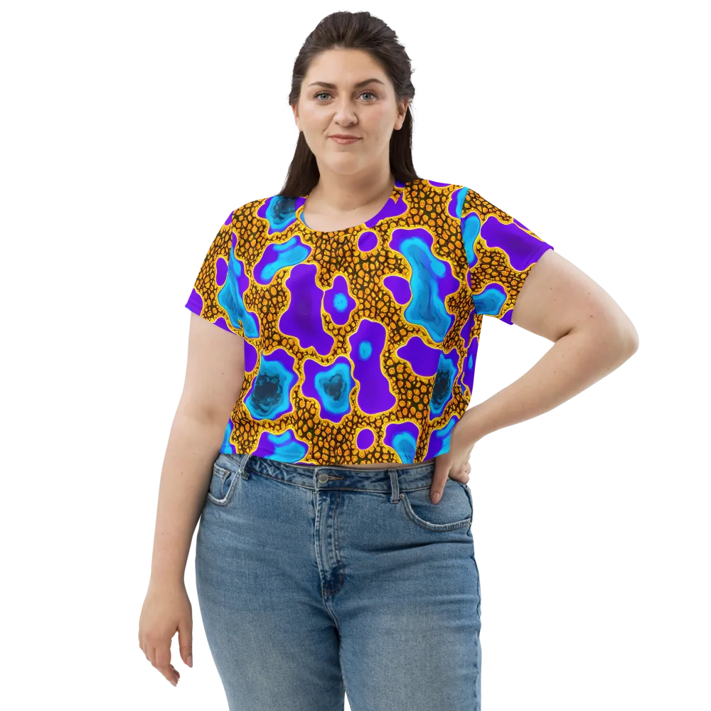 Voltage Vein on Crop Tee — Front