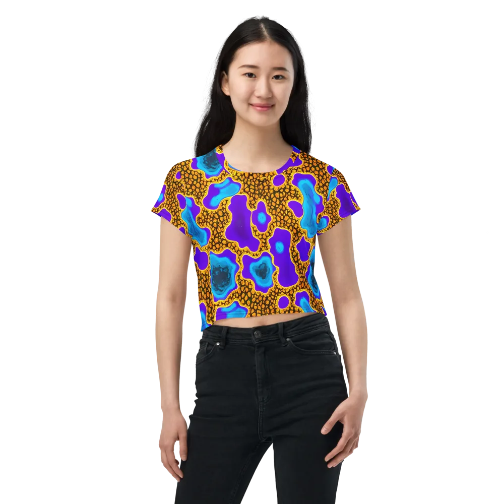 Voltage Vein on Crop Tee — Front
