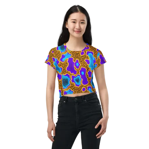 Voltage Vein on a Crop Tee