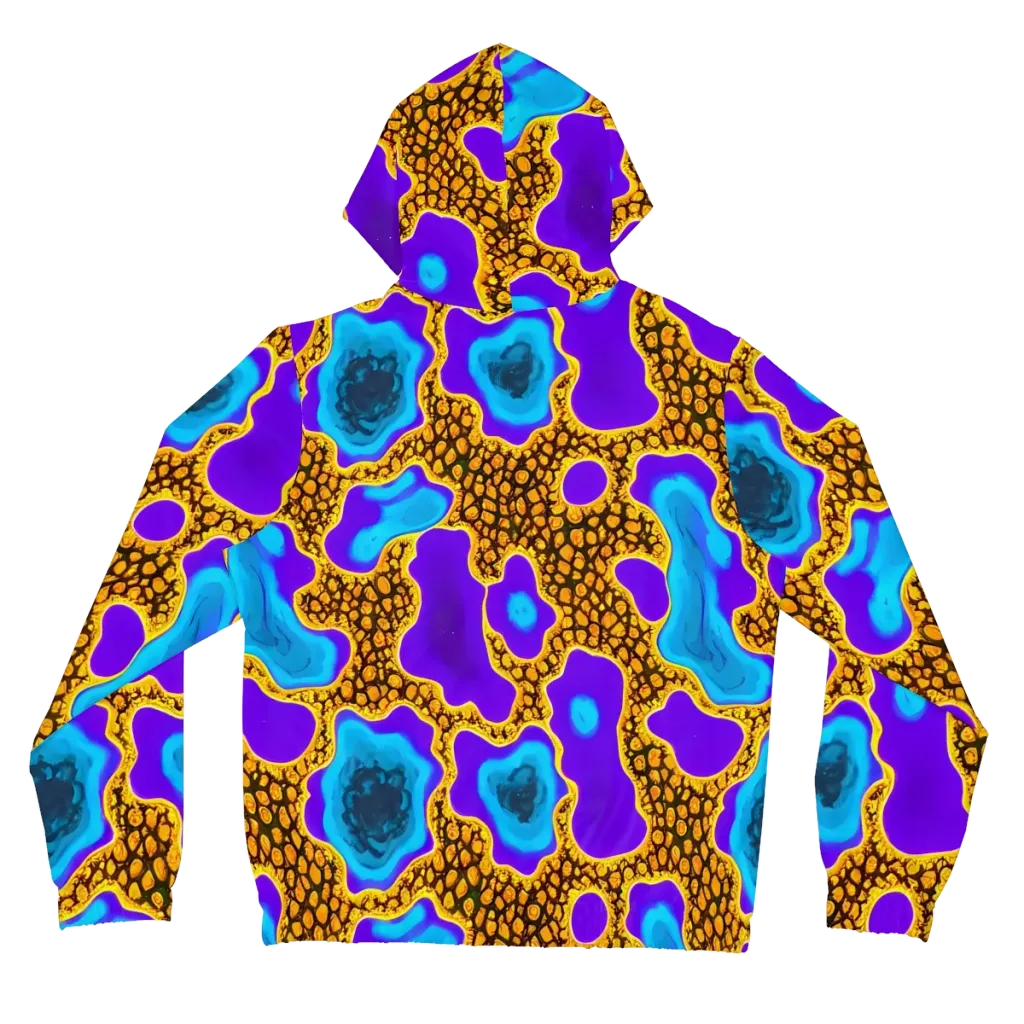 Voltage Vein on Women's Full-Zip Hoodie — Back