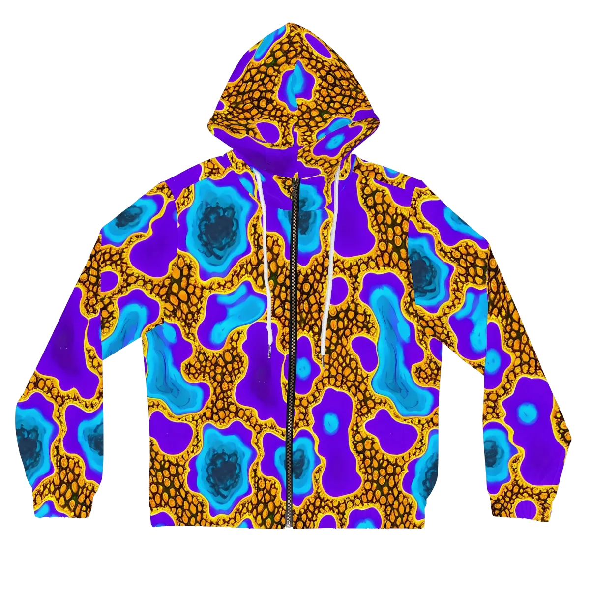 Voltage Vein on Women's Full-Zip Hoodie — Front