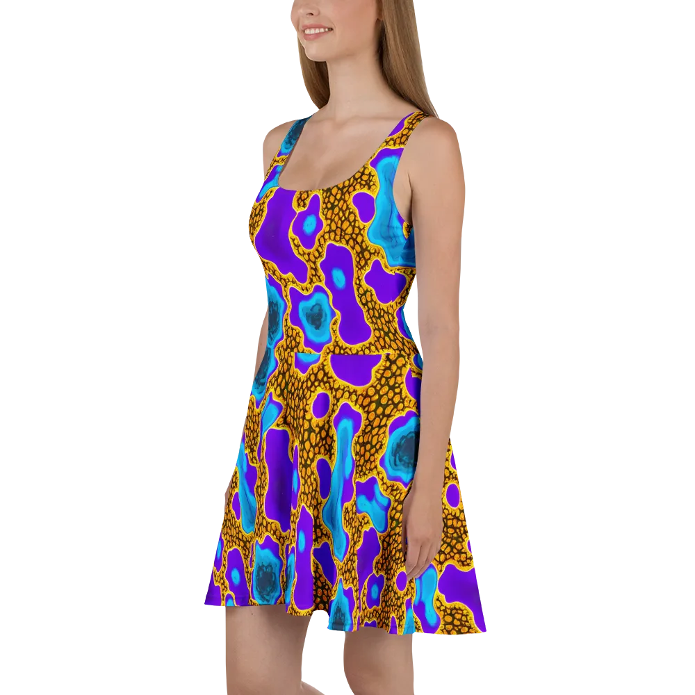 Voltage Vein on Skater Dress — Left