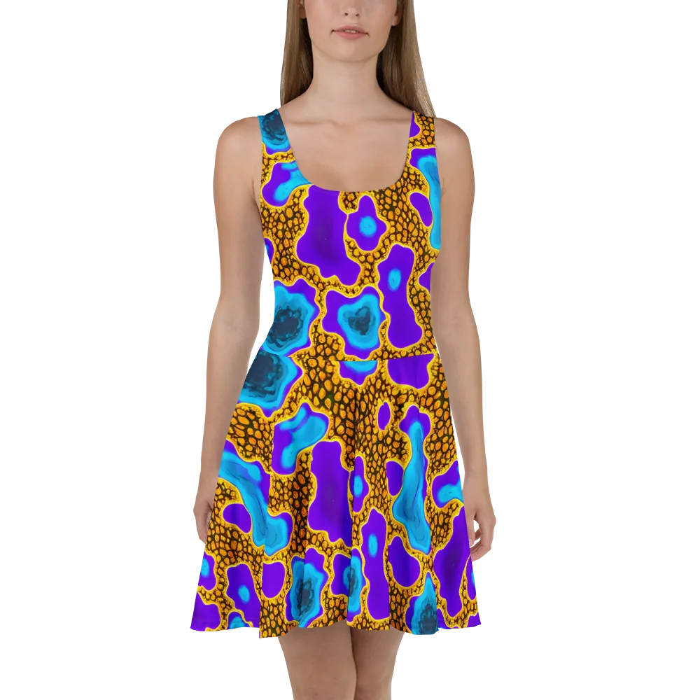 Voltage Vein on Skater Dress — Front