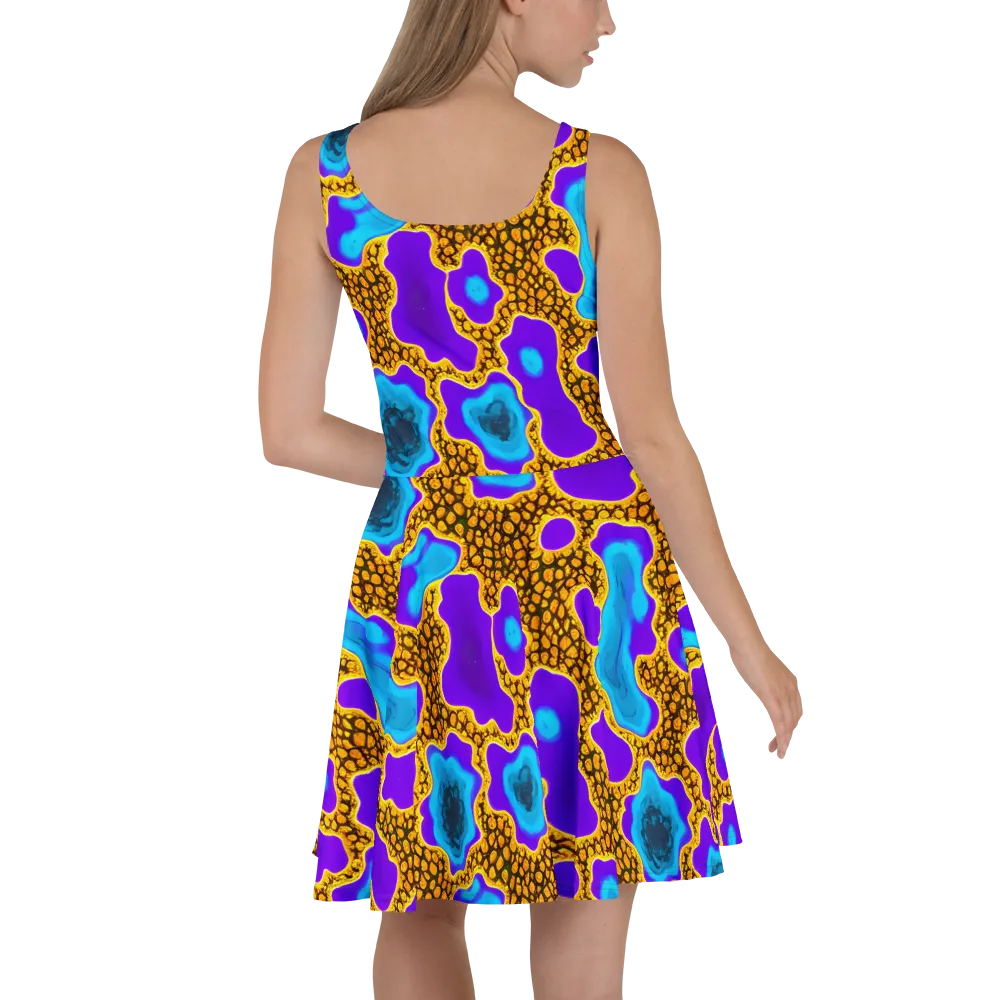 Voltage Vein on Skater Dress — Back
