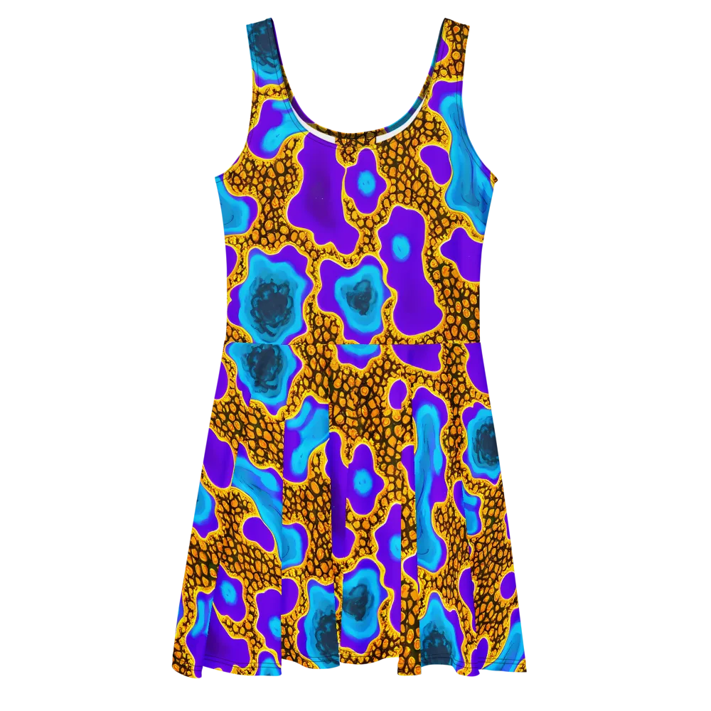 Voltage Vein on Skater Dress — Front