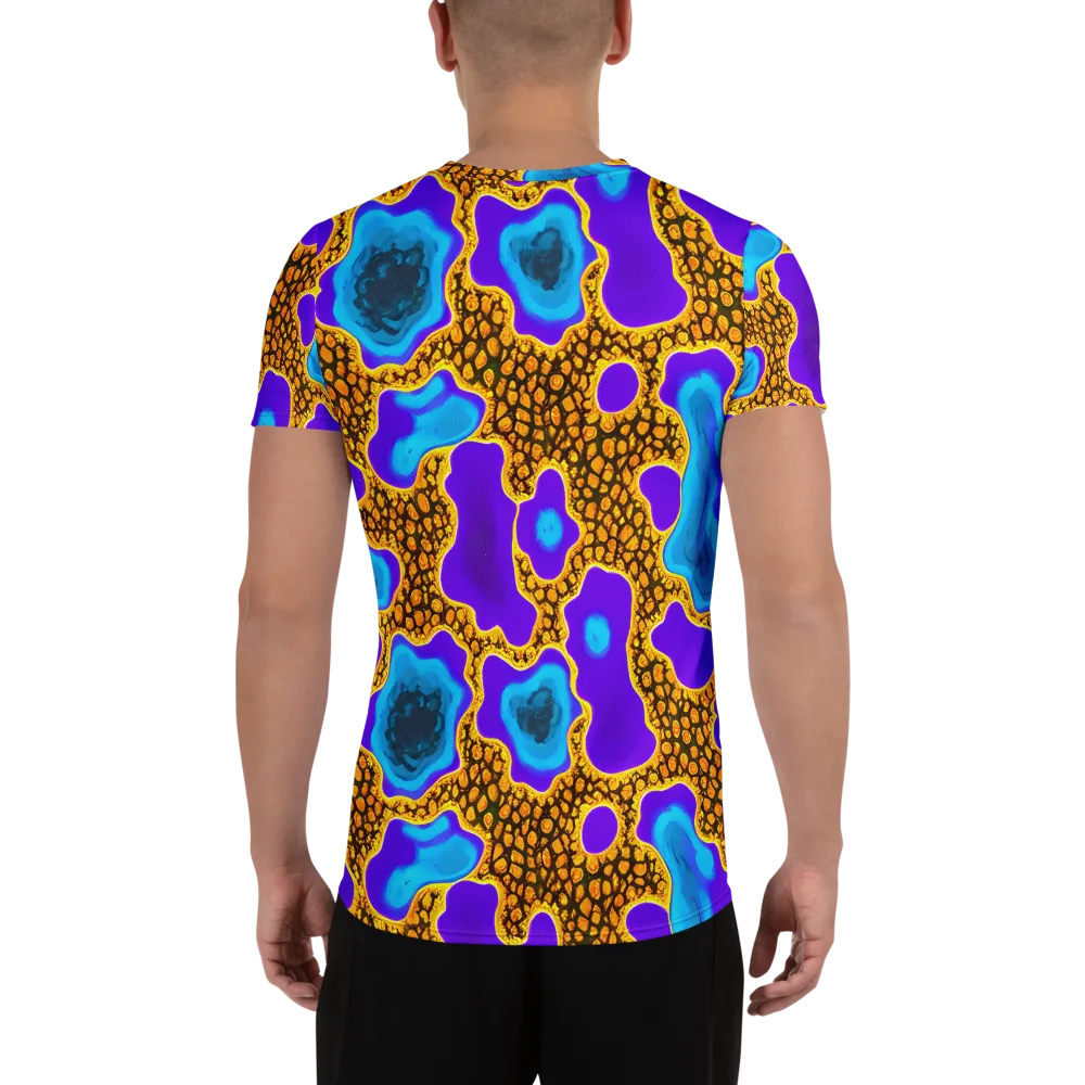 Voltage Vein on Men's Athletic T-Shirt — Back