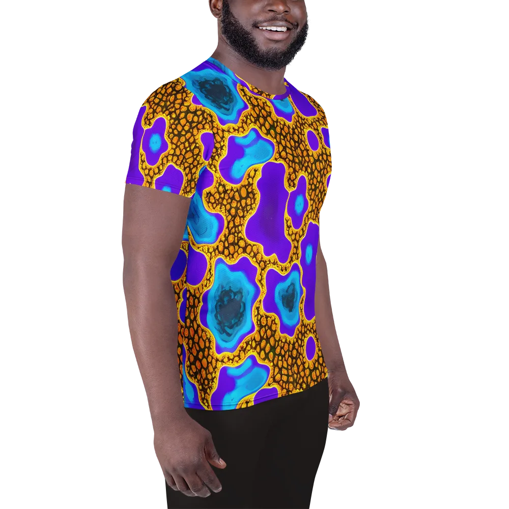 Voltage Vein on Men's Athletic T-Shirt — Right