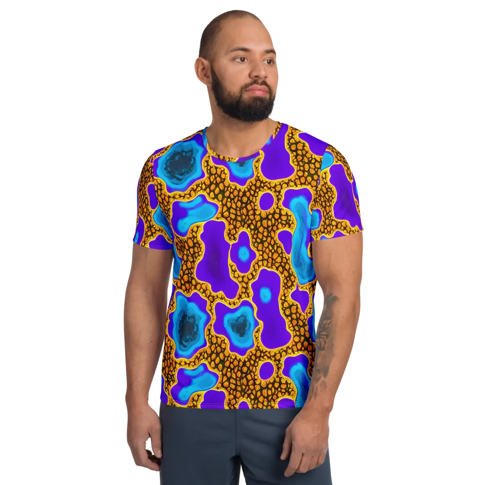 Voltage Vein on Men's Athletic T-Shirt — Front