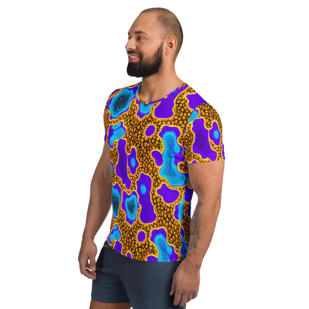 Voltage Vein on Men's Athletic T-Shirt — Left