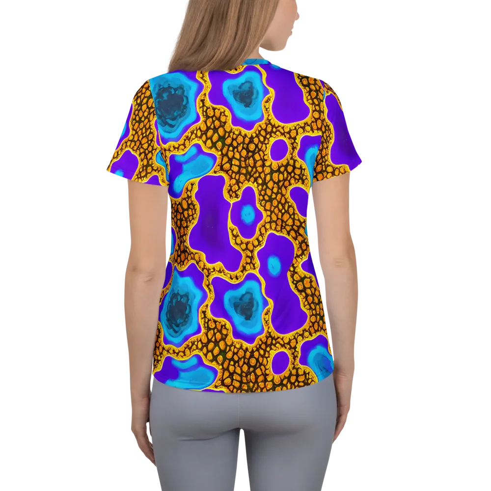 Voltage Vein on Women's Athletic T-Shirt — Back
