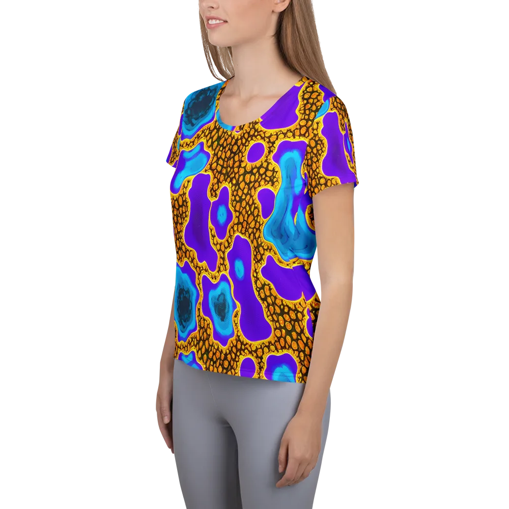 Voltage Vein on Women's Athletic T-Shirt — Left
