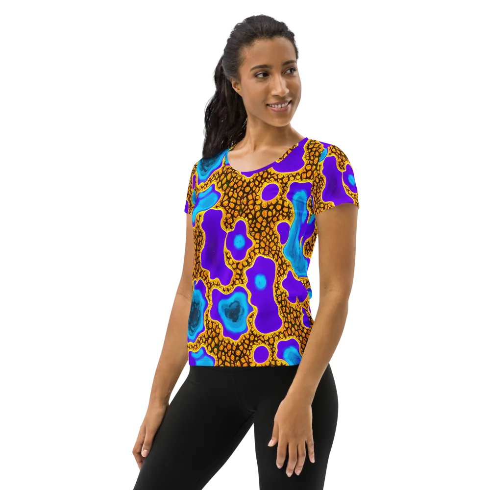 Voltage Vein on Women's Athletic T-Shirt — Left