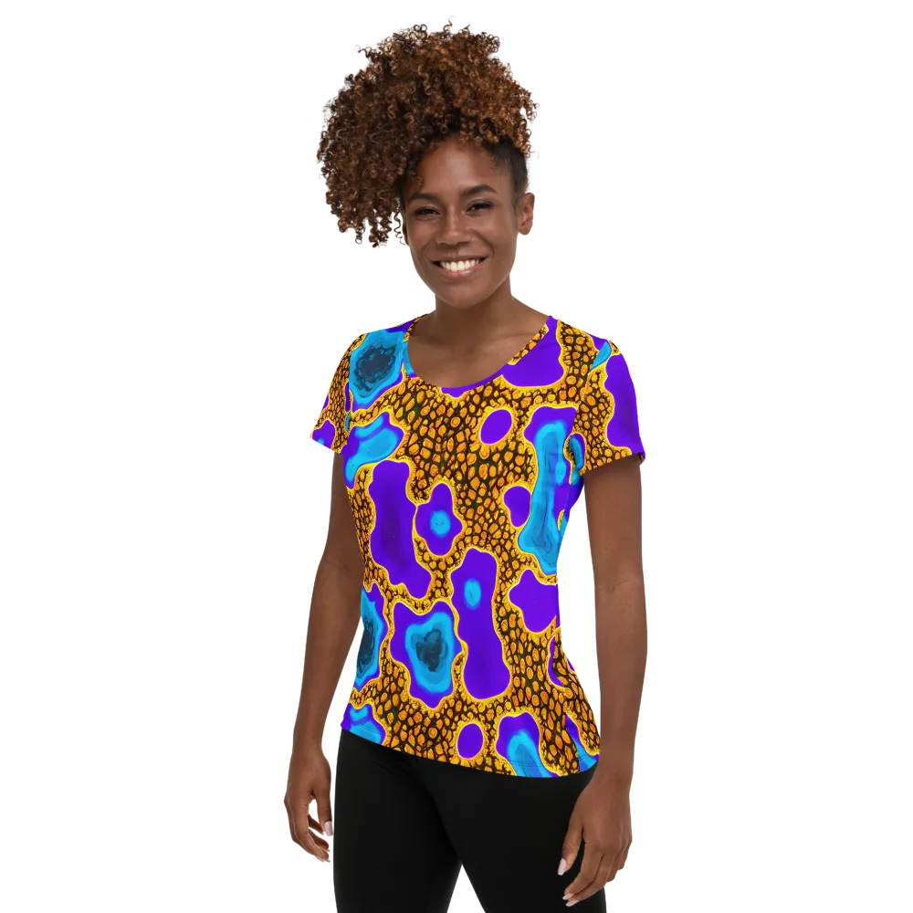 Voltage Vein on Women's Athletic T-Shirt — Left