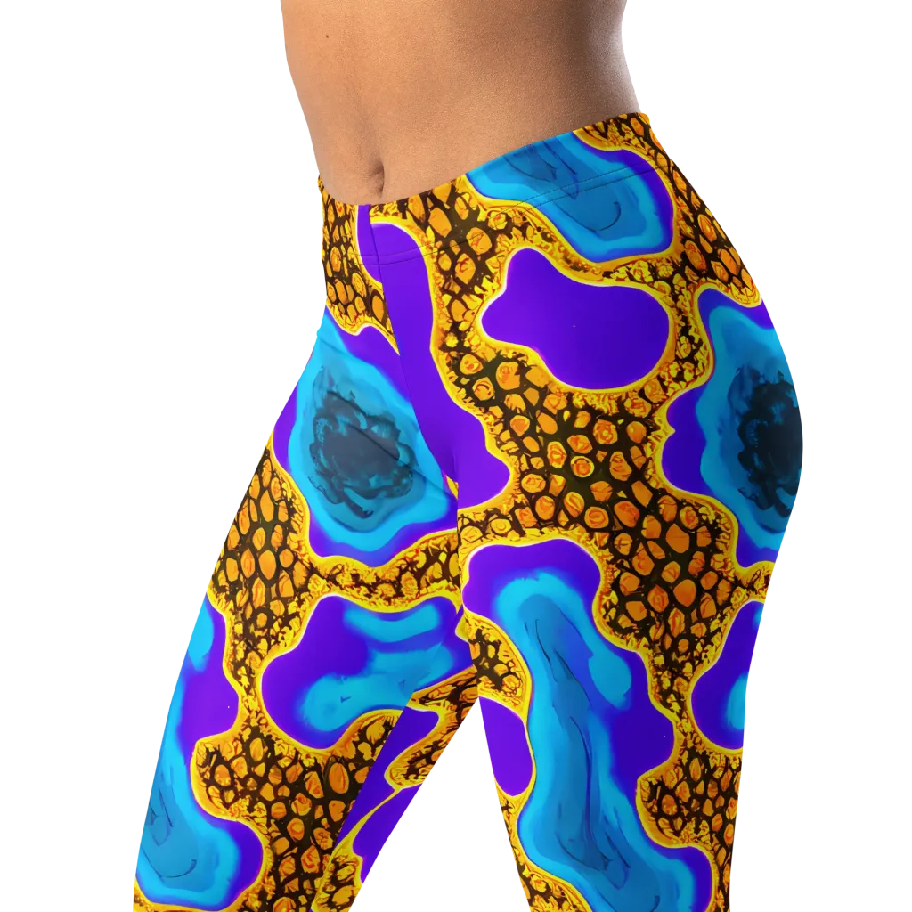 Voltage Vein on Leggings — Left Front
