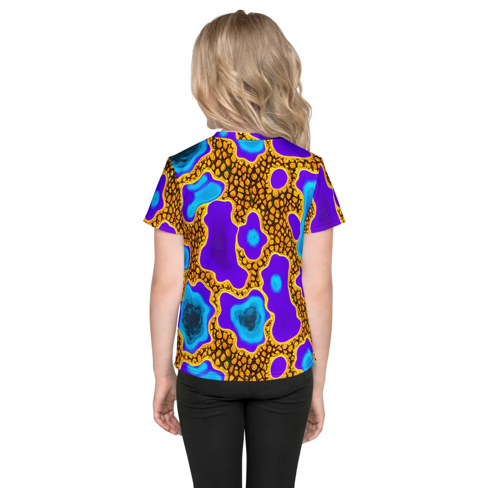 Voltage Vein on Kids Crew Neck T-Shirt — Back