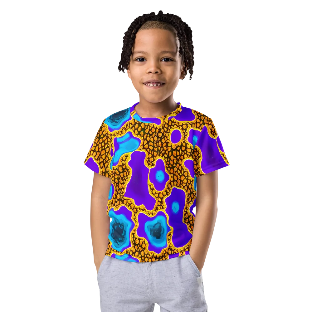 Voltage Vein on Kids Crew Neck T-Shirt — Front