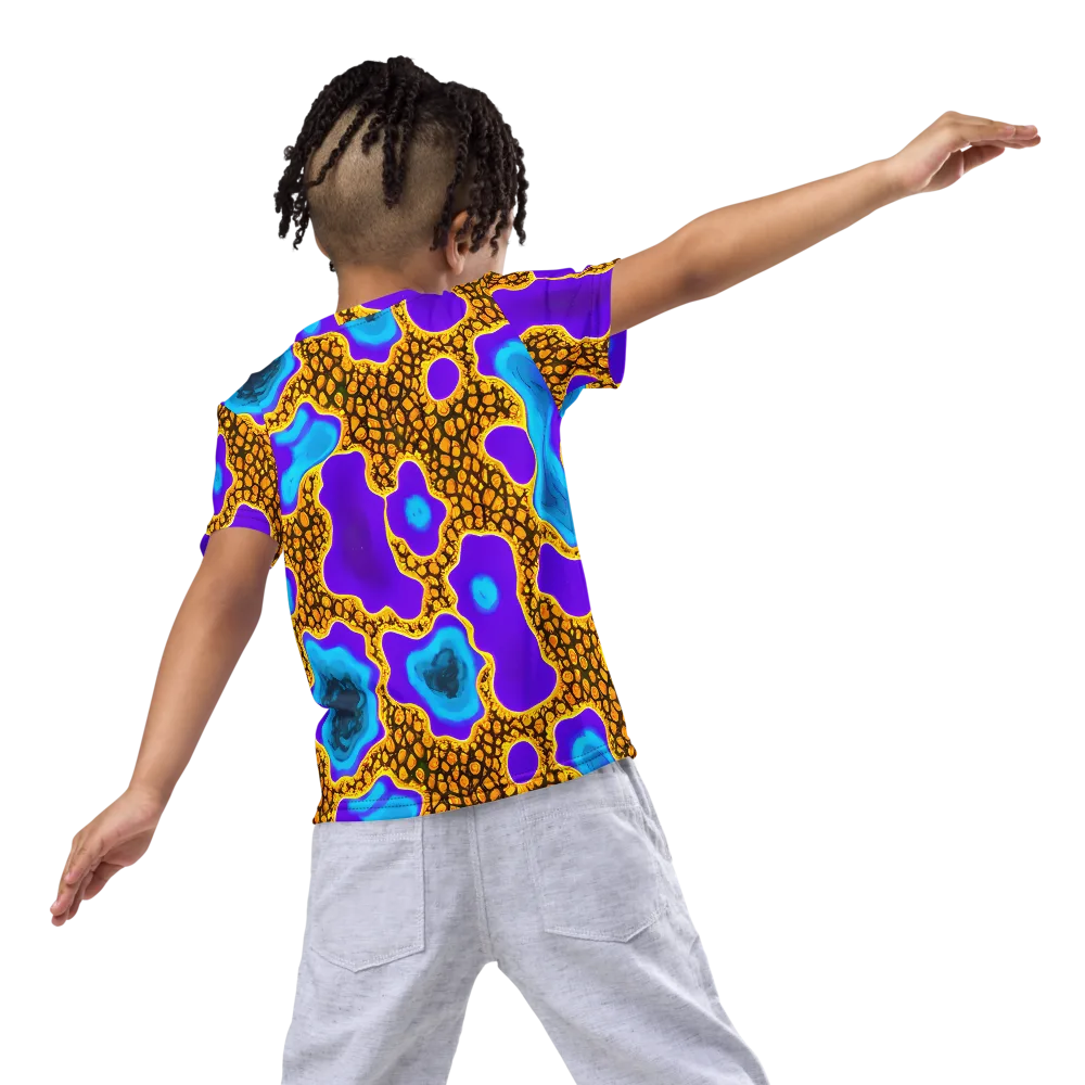 Voltage Vein on Kids Crew Neck T-Shirt — Back