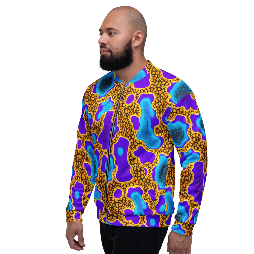 Voltage Vein on Bomber Jacket — Left