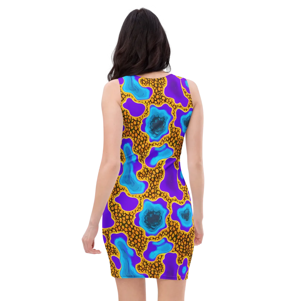 Voltage Vein on Bodycon Dress — Back