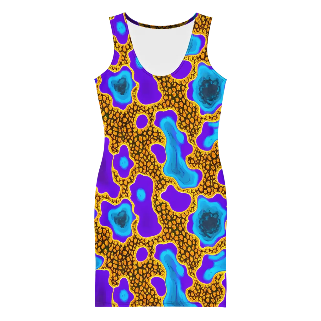 Voltage Vein on Bodycon Dress — Front