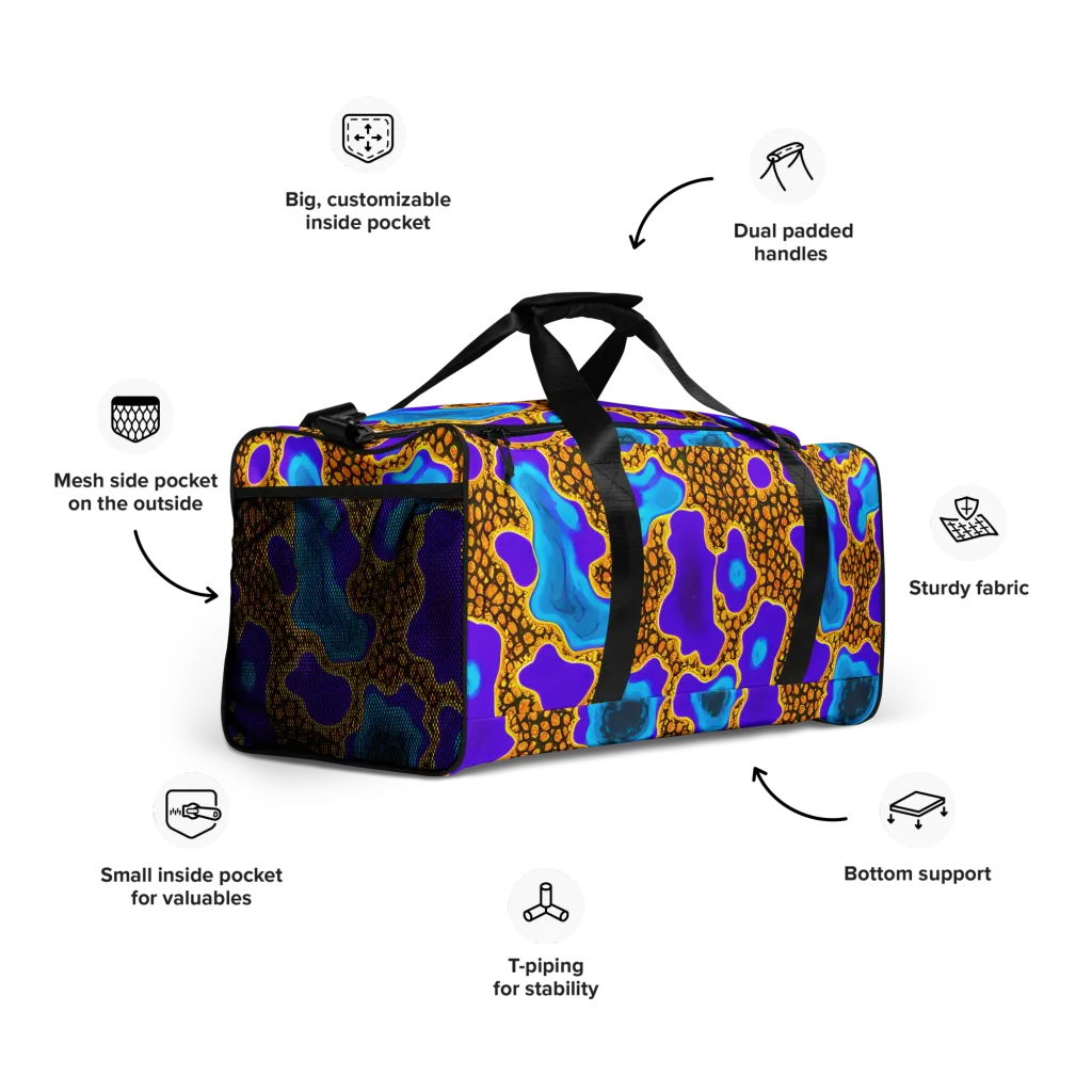 Voltage Vein on Duffle Bag — Right Front