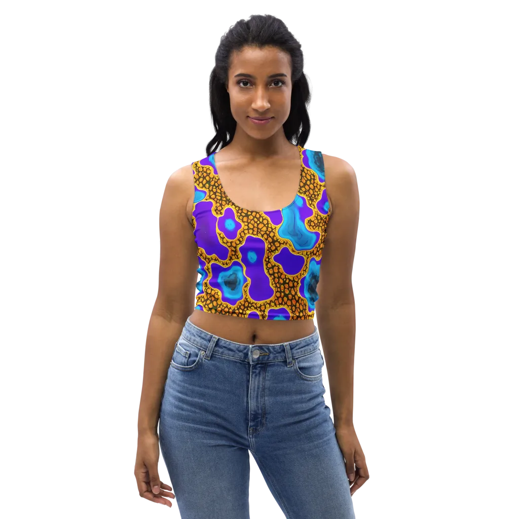 Voltage Vein on Crop Top — Front
