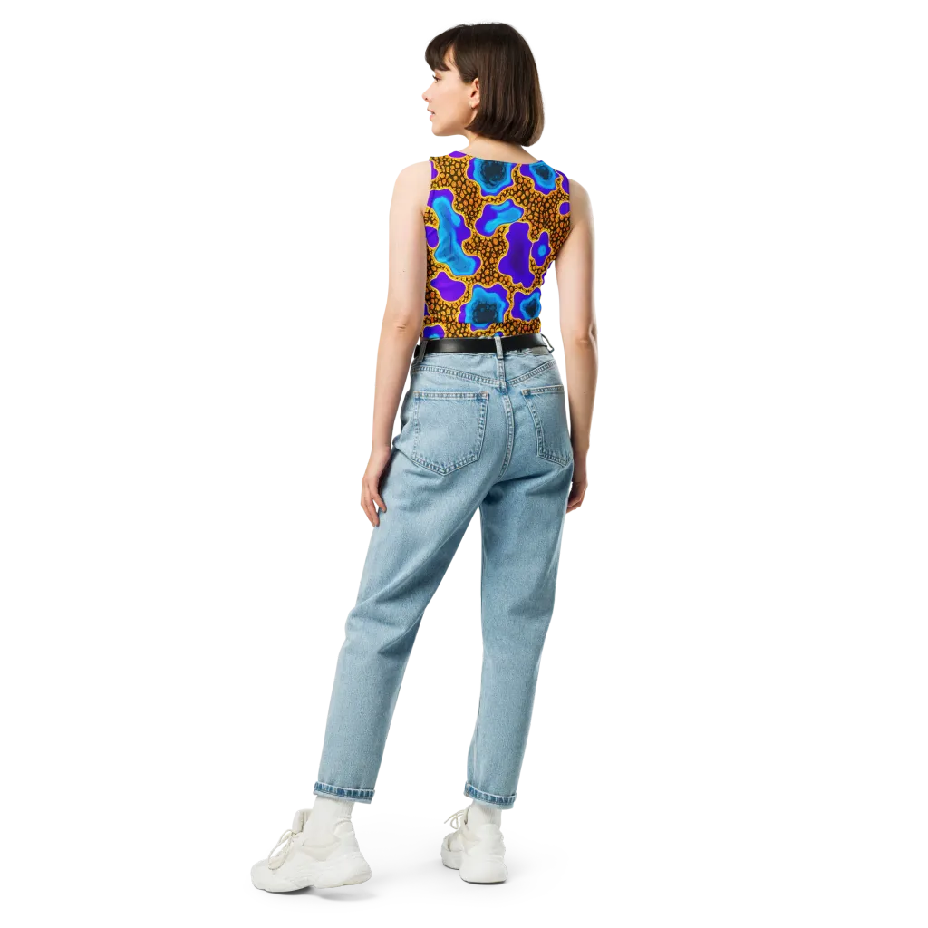 Voltage Vein on Crop Top — Back