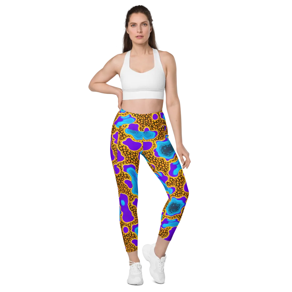 Voltage Vein on Leggings with Pockets — Front