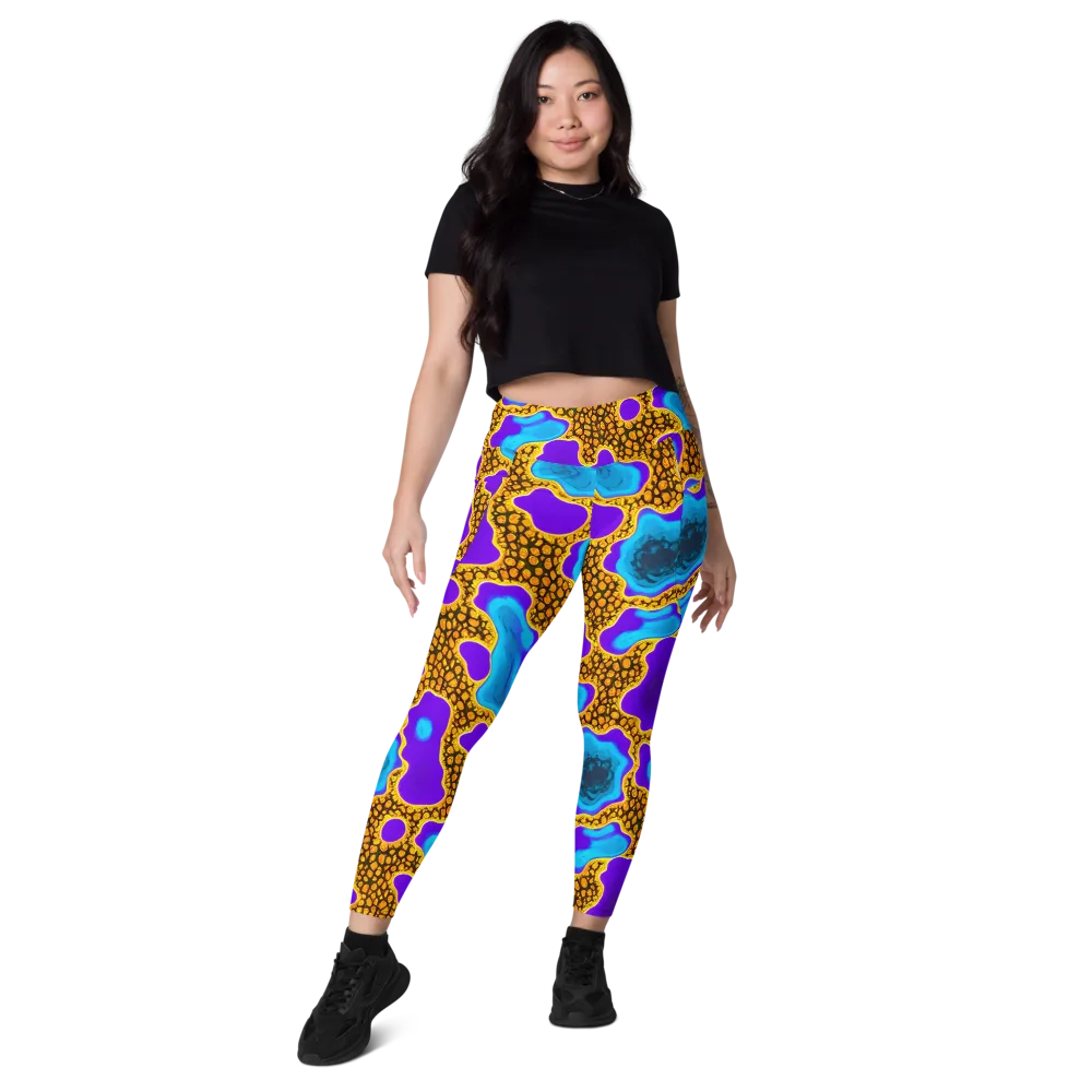 Voltage Vein on Leggings with Pockets — Front