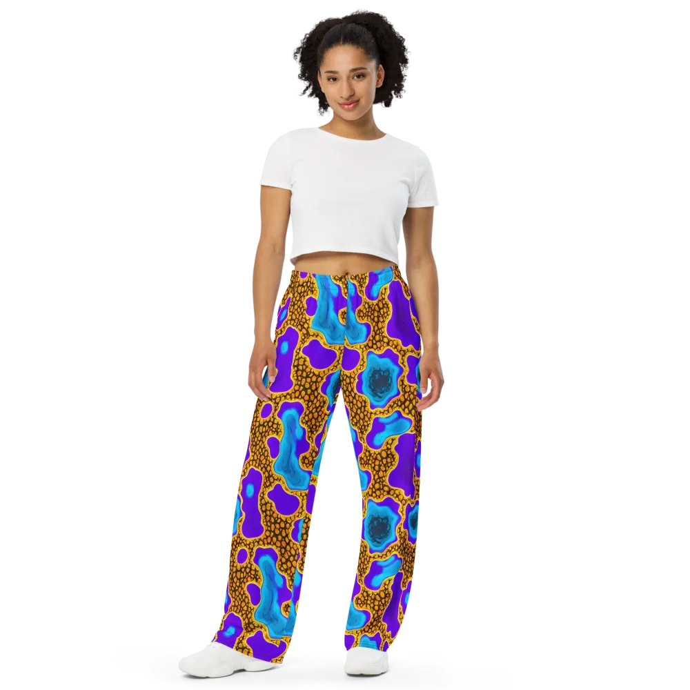 Voltage Vein on Wide-Leg Pants — Front
