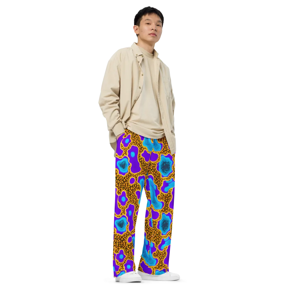 Voltage Vein on Wide-Leg Pants — Right Front