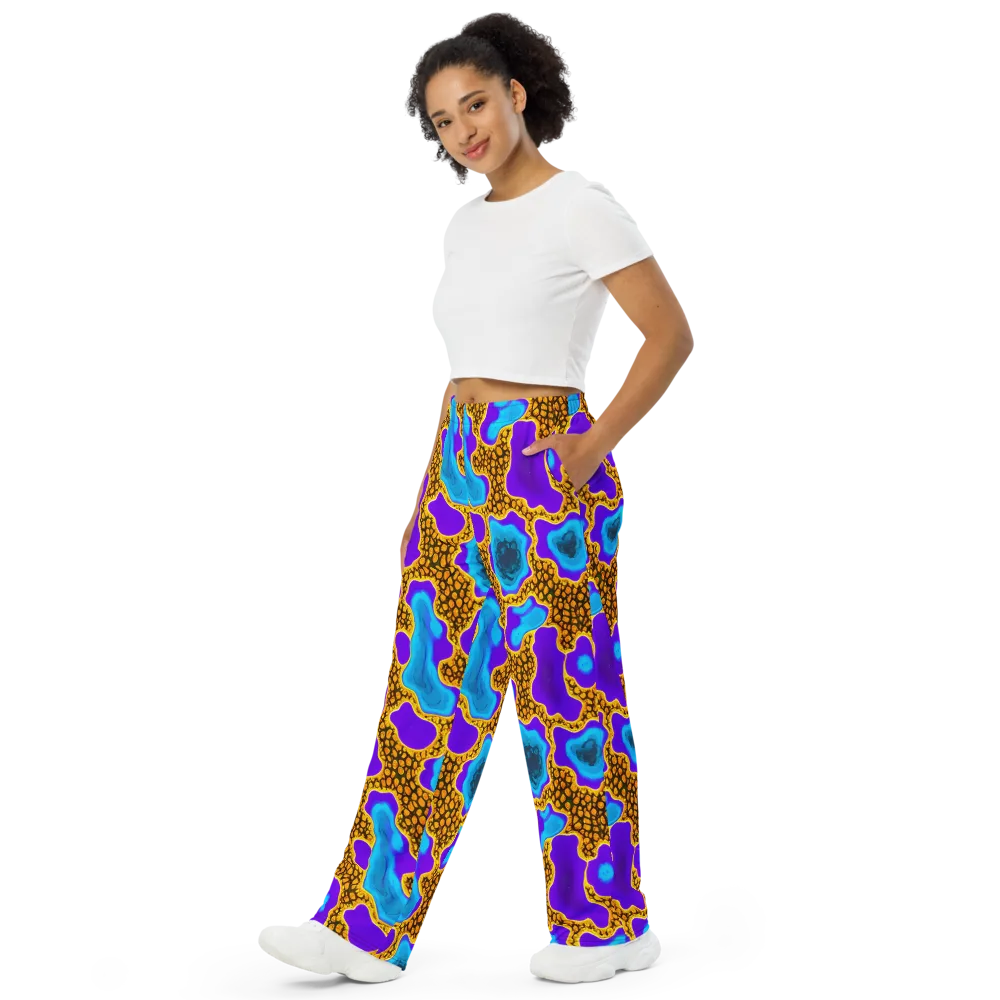 Voltage Vein on Wide-Leg Pants — Left Front