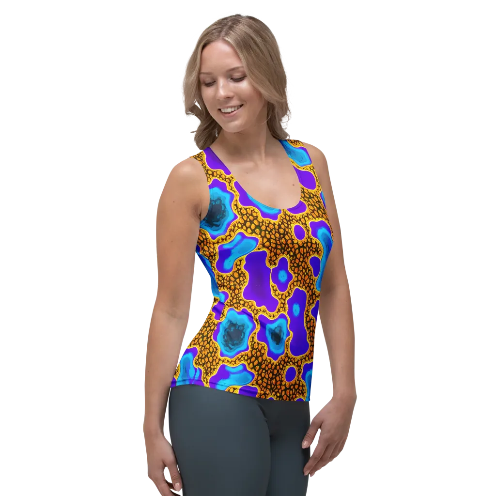 Voltage Vein on Women's Tank Top — Right Front
