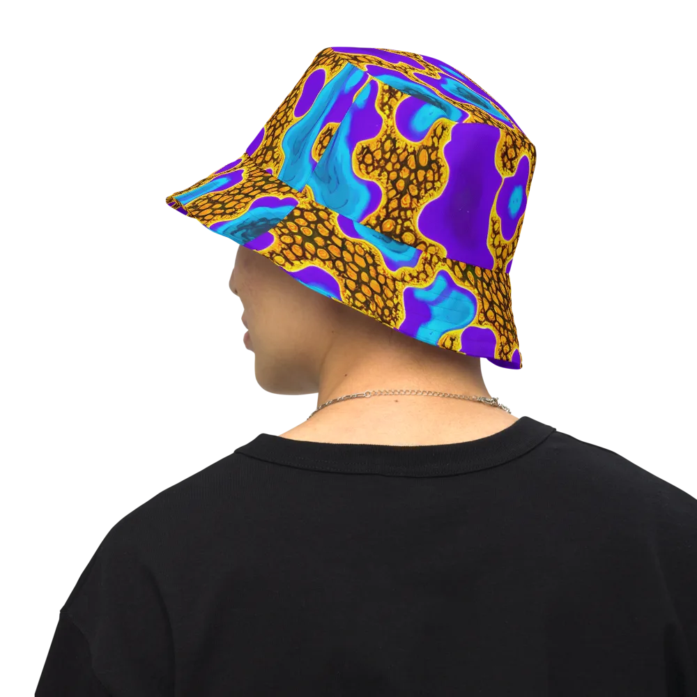 Voltage Vein on Reversible Bucket Hat — Back Inside