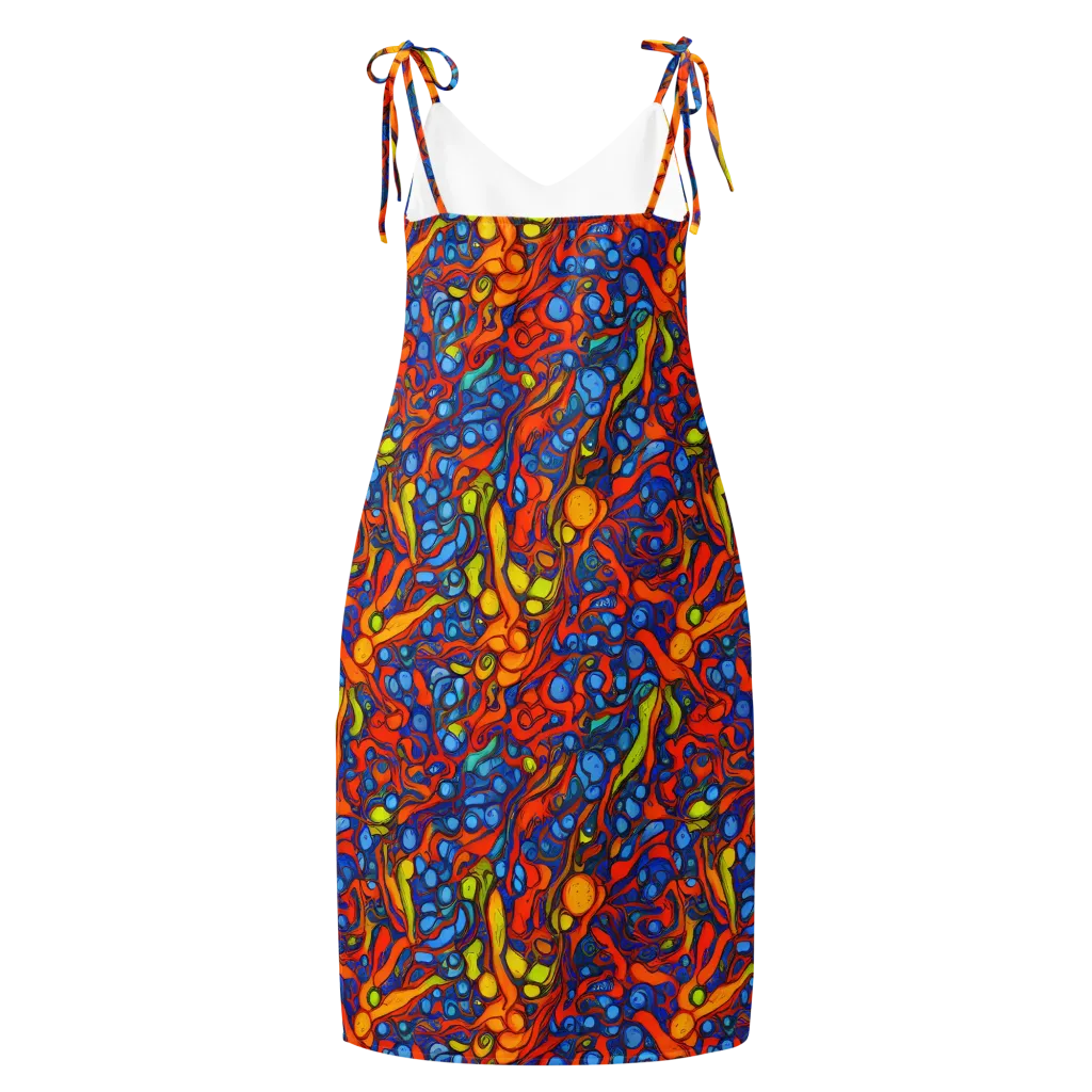 Lava Electric on Slip Dress — Back