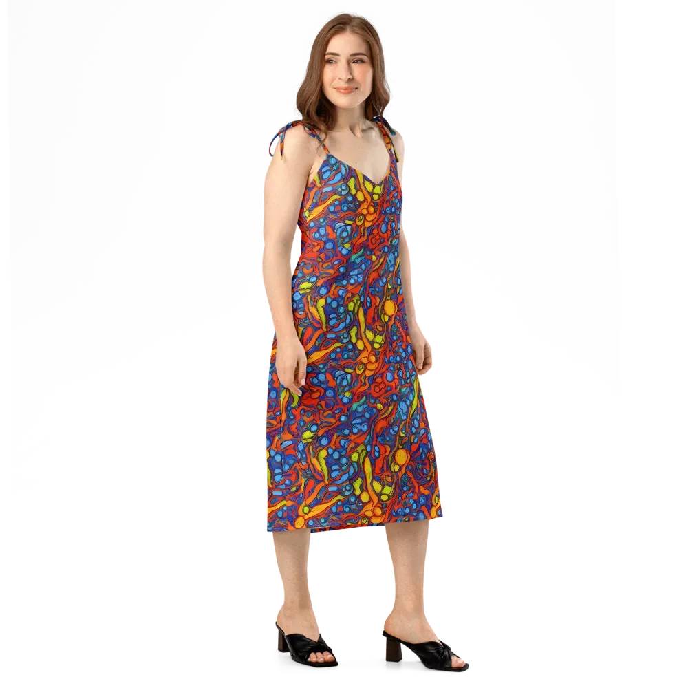 Lava Electric on Slip Dress — Right Front