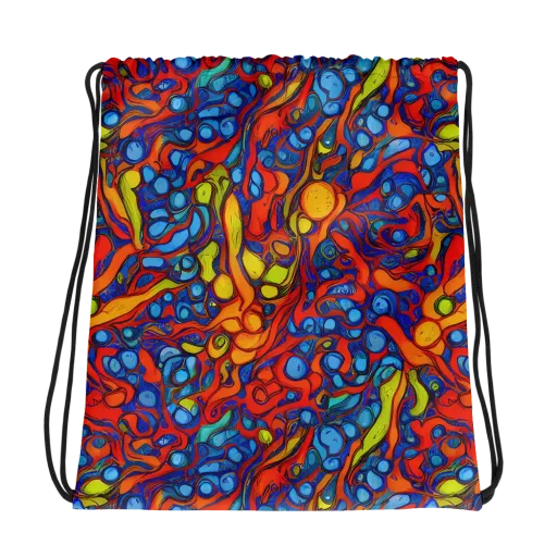 Lava Electric on a Drawstring Bag