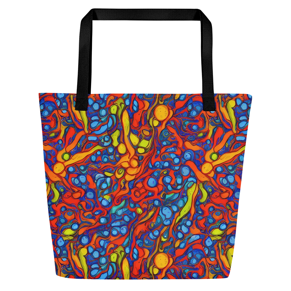 Lava Electric on Large Tote Bag W/ Pocket — Front