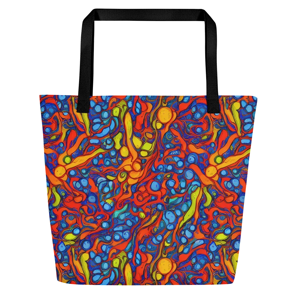 Lava Electric on Large Tote Bag W/ Pocket — Front