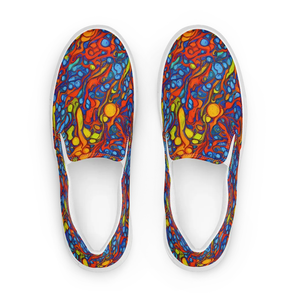 Lava Electric on Women's Slip-On Canvas Shoes — Front
