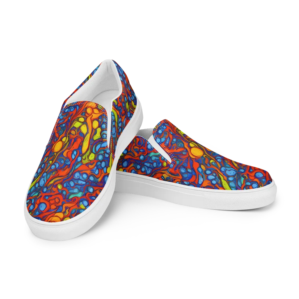 Lava Electric on Women's Slip-On Canvas Shoes — Left Front