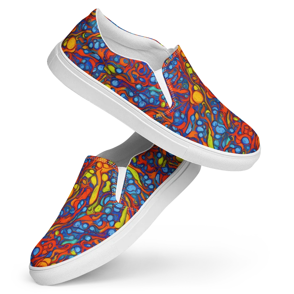 Lava Electric on Women's Slip-On Canvas Shoes — Front