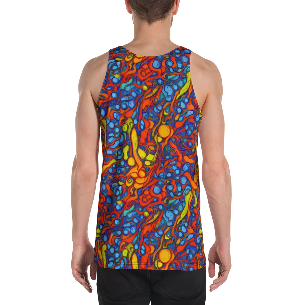 Lava Electric on Men's Tank Top — Back
