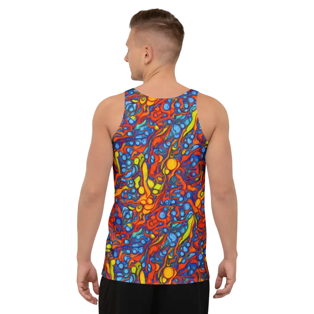 Lava Electric on Men's Tank Top — Back